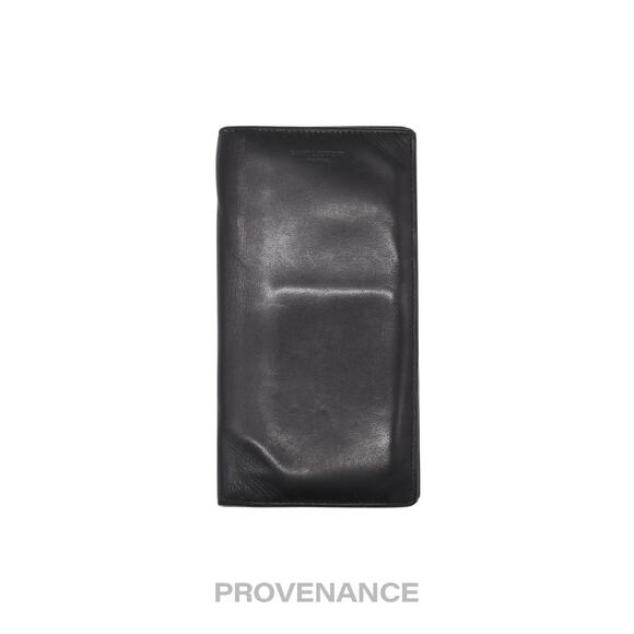 🔴 Saint Laurent Paris SLP Long Wallet - Black Calfskin Leather